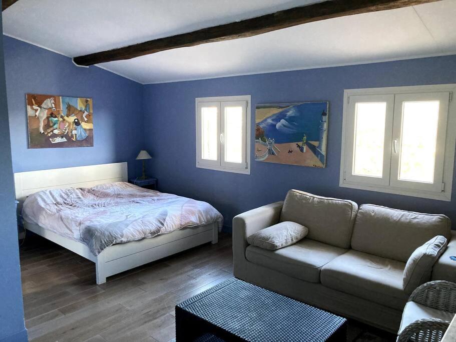 Апартаменти Agreable Chambre D'Hotes Avec Vue Sur Les Collines Ла-Коль-сюр-Лу Екстер'єр фото